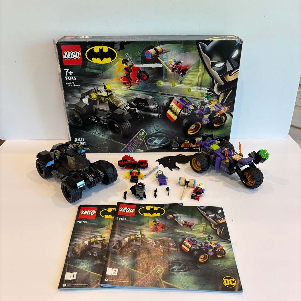 LEGO Super Heroes Joker's Trike Chase 76159 99.5% Complete